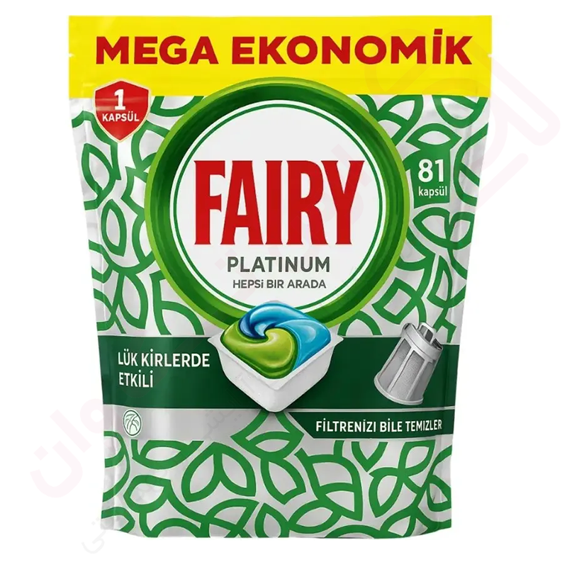 قرص ماشین ظرفشویی فیری مدل Platinum بسته 81 عددی - ارس تک وان