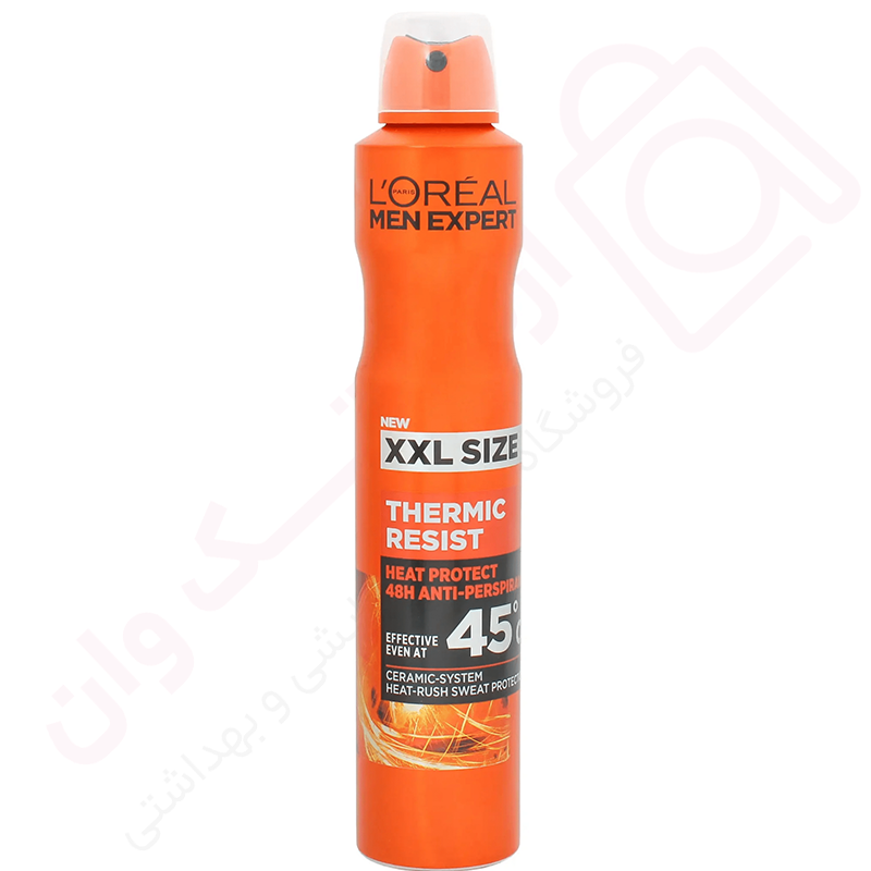 اسپری ضد تعریق نارنجی مدل Thermic Resist لورال حجم 250 میل - ارس تک وان