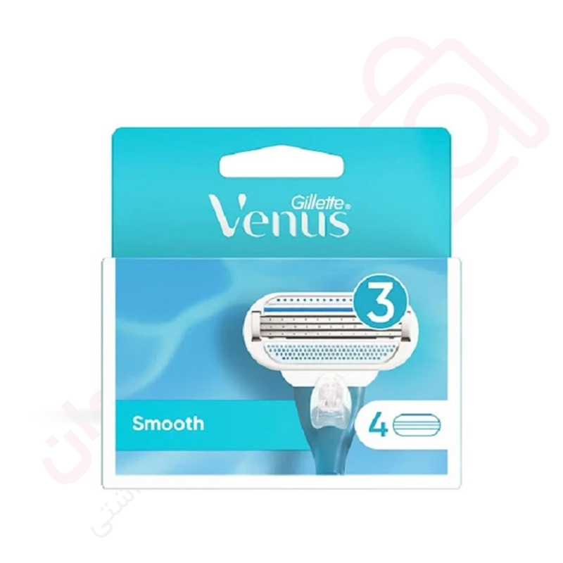 تیغ یدک ژیلت ونوس مدل Venus Smooth بسته 4 عددی - ارس تک وان