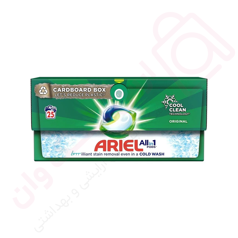 قرص ماشین لباسشویی آریل مدل All in 1 بسته 25 عددی - ارس تک وان