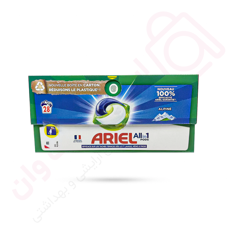 قرص ماشین لباسشویی آریل مدل Alpine بسته 28 عددی - ارس تک وان