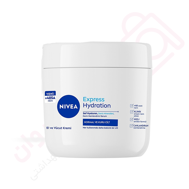 کرم مرطوب کننده دست و بدن نیوا مدل Express Hydration حجم 400 میل - ارس تک وان