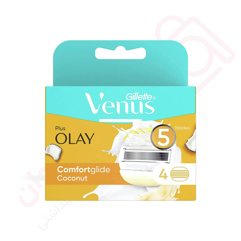 تیغ یدک ژیلت ونونس مدل venus Olay Comfortglide بسته 4 عددی - ارس تک وان