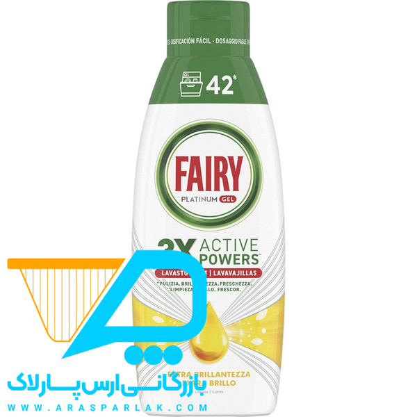 ژل ماشین ظرفشویی فیری پلاتنیوم 840میل - ارس پارلاک