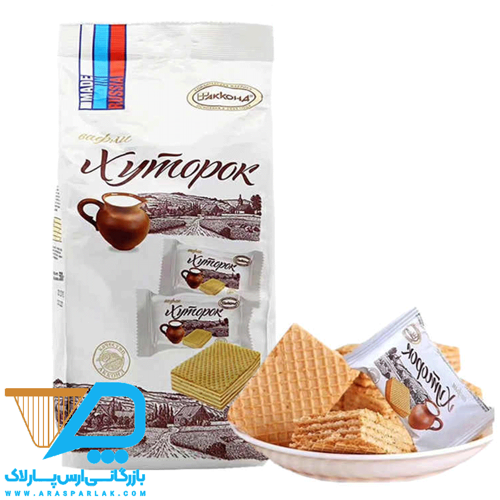 ویفر روسی 500 گرمی طعم شیری - ارس پارلاک