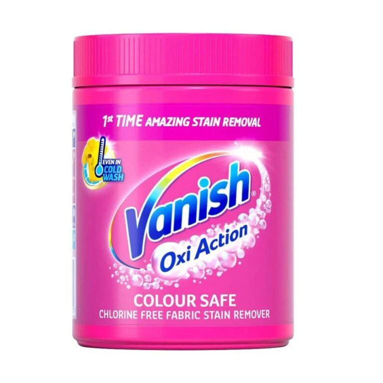 پودر لکه بر ونیش مخصوص لباس های رنگی Vanish Oxi Action COLOUR SAFE وزن 1000 گرم اصل واردات قانونی ارسال از منطقه آزاد ارس - ارس مال