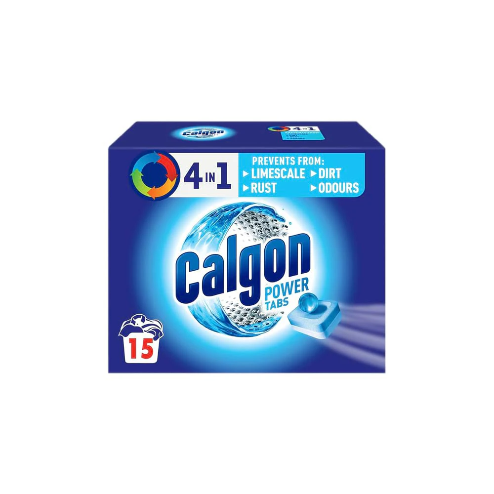 قرص جرم گیر ماشین لباسشویی کالگون (Calgon) بسته 15 عددی اصل واردات قانونی ارسال از منطقه آزاد ارس - ارس مال
