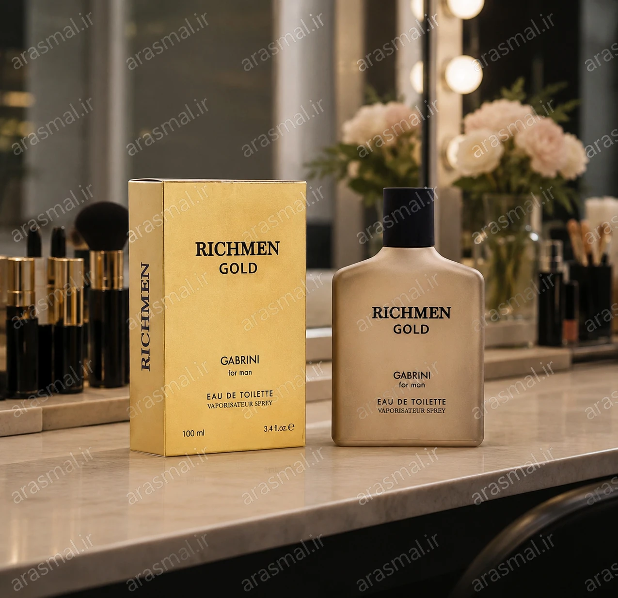 ادکلن مردانه گابرینی Gabrini مدل Richmen Gold حجم 100 میل - ارس مال