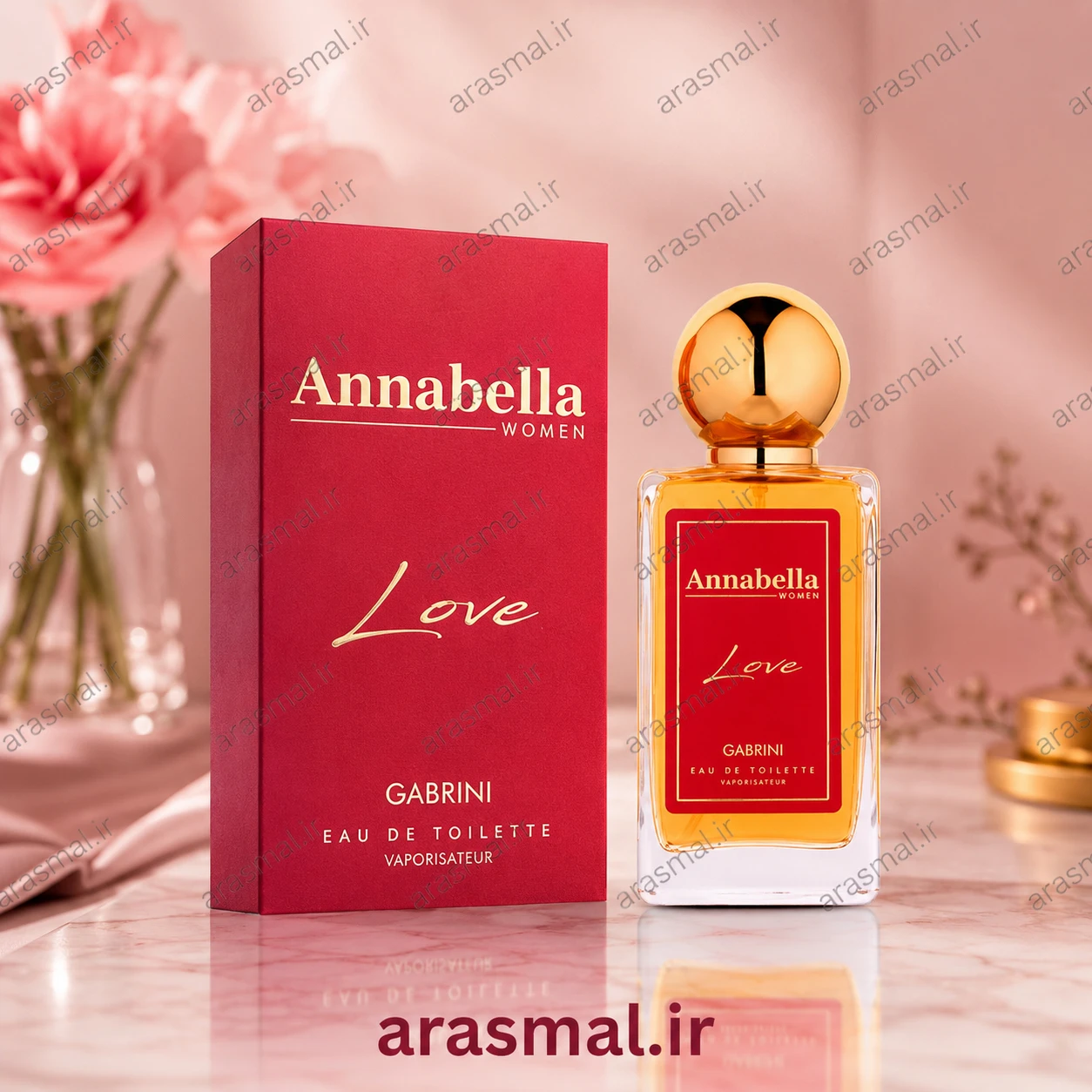ادو تویلت زنانه گابرینی مدل ANNABELLA LOVE با رایحه یاس ماداگاسکار و شکوفه پرتقال حجم 100 میل واردات قانونی از منطقه آزاد ارس - ارس مال