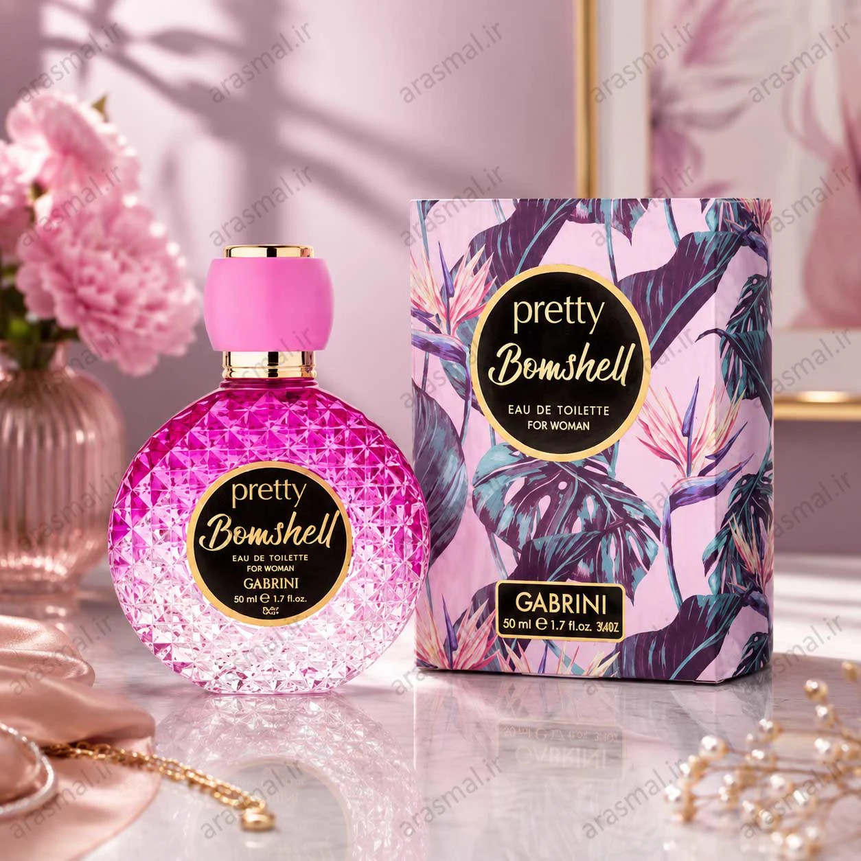 ادکلن زنانه گابرینی Gabrini مدل Pretty Bomshell حجم 50 میل - ارس مال