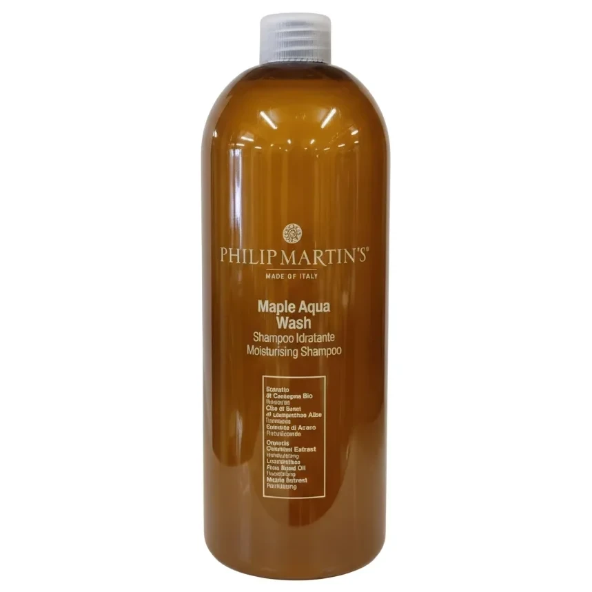 شامپو آبرسان فیلیپ مارتینز Philip Martin's مدل Maple Aqua - مناسب موهای خشک و وز | حجم 1000 میلی‌لیتر - فروشگاه اینترنتی ارس درمیس