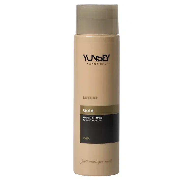 شامپو کراتینه و احیا کننده مو یانسی مدل Keratin 24K Gold - مناسب موهای آسیب‌دیده و رنگ‌شده | حجم 300 میلی‌لیتر - فروشگاه اینترنتی ارس درمیس