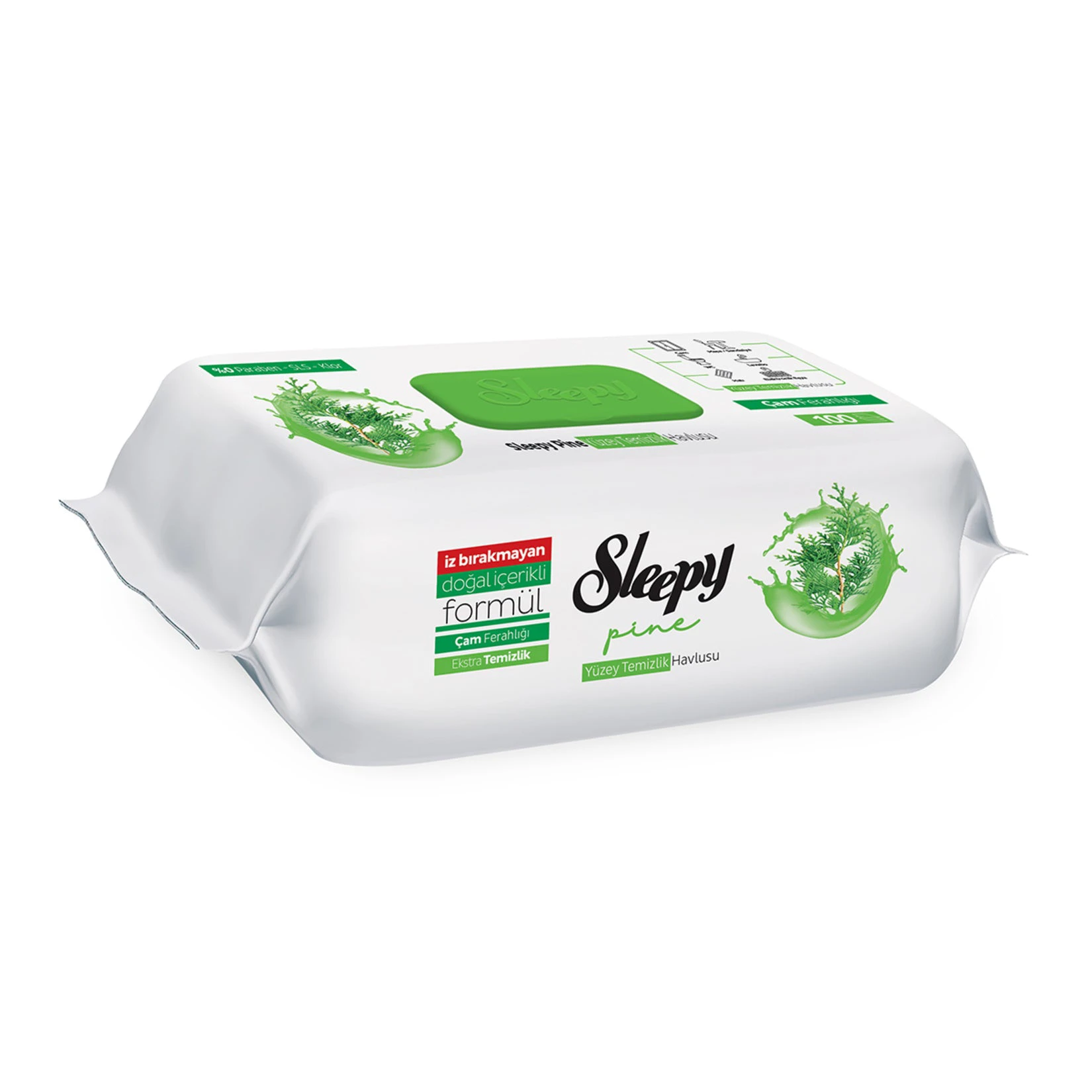 دستمال مرطوب رایحه کاج اسلیپی Sleepy مدل Pine Freshness | بسته 100 عددی - فروشگاه اینترنتی ارس درمیس