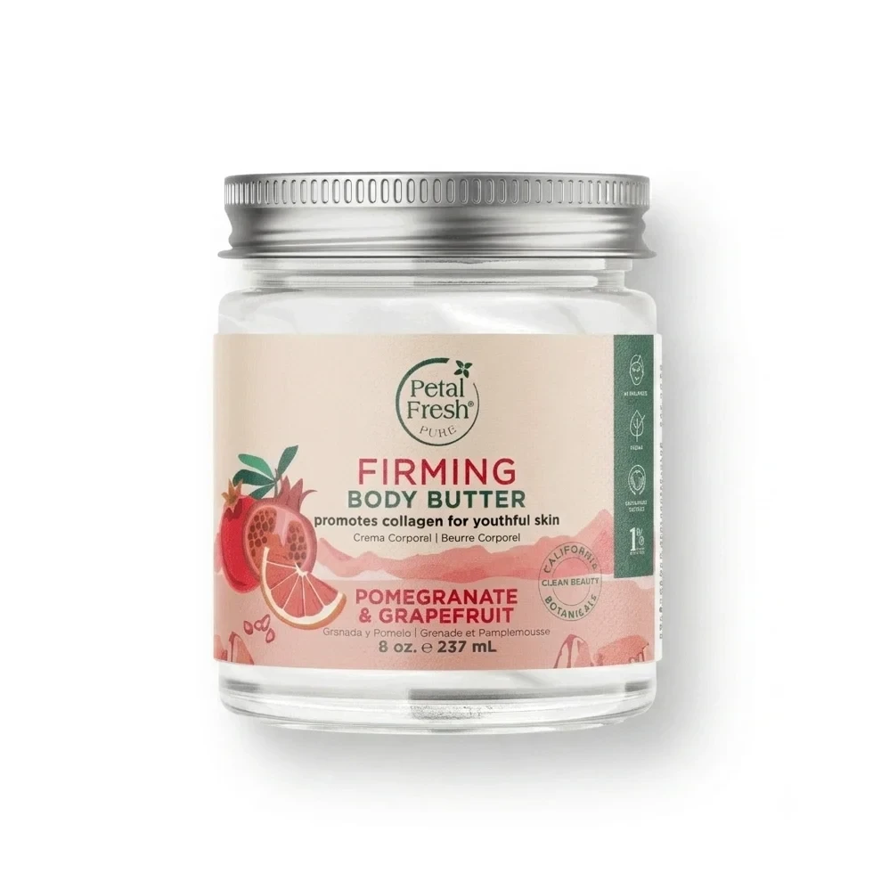 کره بدن سفت کننده انار و گریپ‌فروت پتال فرش Petal Fresh مدل Firming | حجم 237 میل - فروشگاه اینترنتی ارس درمیس
