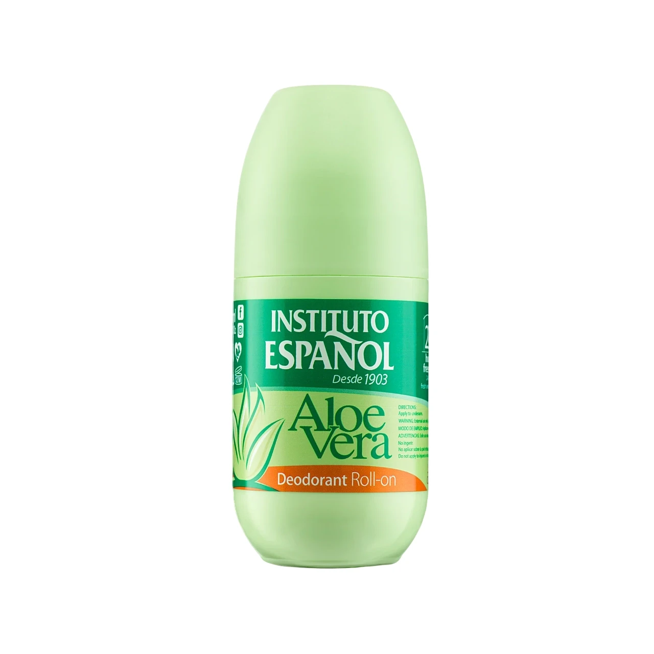 مام رول ضد تعریق آلوئه ورا اسپانول Instituto Español مدل Aloe Vera | حجم 75 میل - فروشگاه اینترنتی ارس درمیس