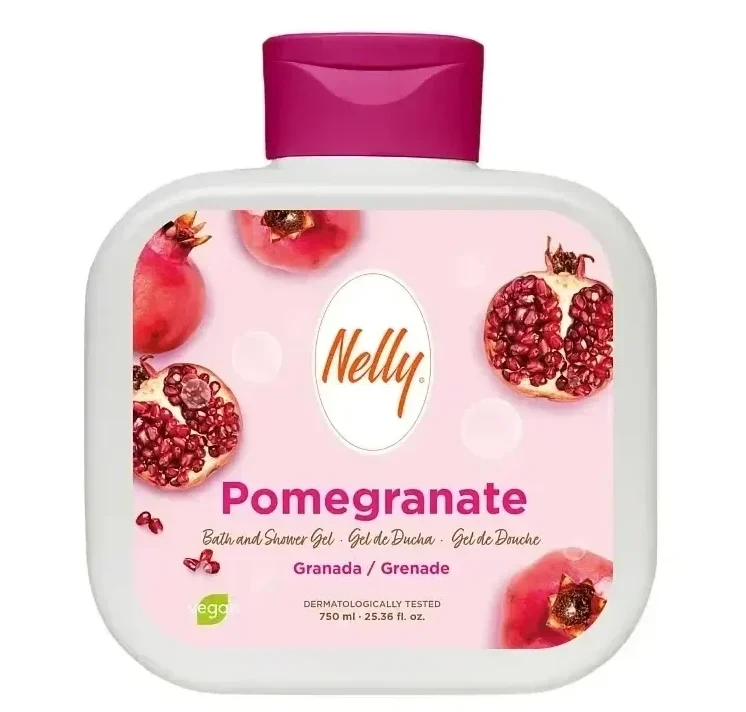 شامپو ژل حمام انار نلی مدل Pomegranate | حجم 750 میل - فروشگاه اینترنتی ارس درمیس