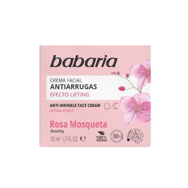 کرم ضد چروک صورت باباریا مدل Rosehip Anti-Wrinkle - حاوی روغن گل رز | حجم 50 میلی‌لیتر - فروشگاه اینترنتی ارس درمیس