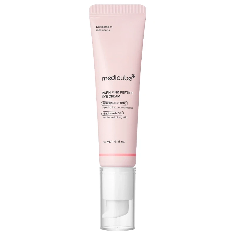 کرم دور چشم مدی کیوب Medicube مدل PDRN Pink Peptide Eye Cream - حاوی PDRN و 5% نیاسینامید | حجم 30 میلی‌لیتر - فروشگاه اینترنتی ارس درمیس