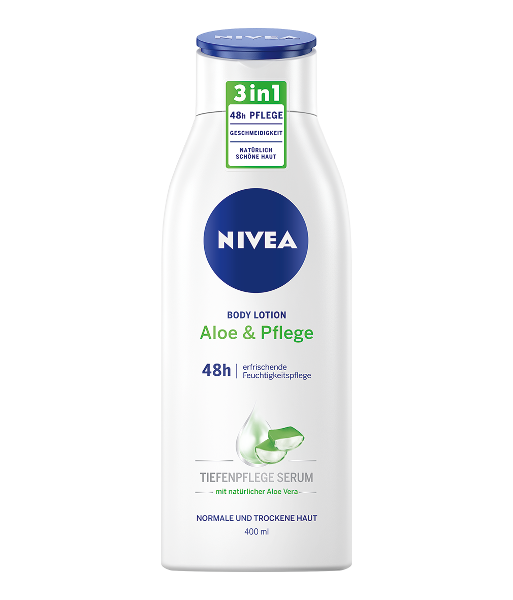 لوسیون بدن آبرسان نیوآ Nivea حاوی آلوئه ورا مناسب پوست نرمال و خشک | حجم 400 میل - فروشگاه اینترنتی ارس درمیس