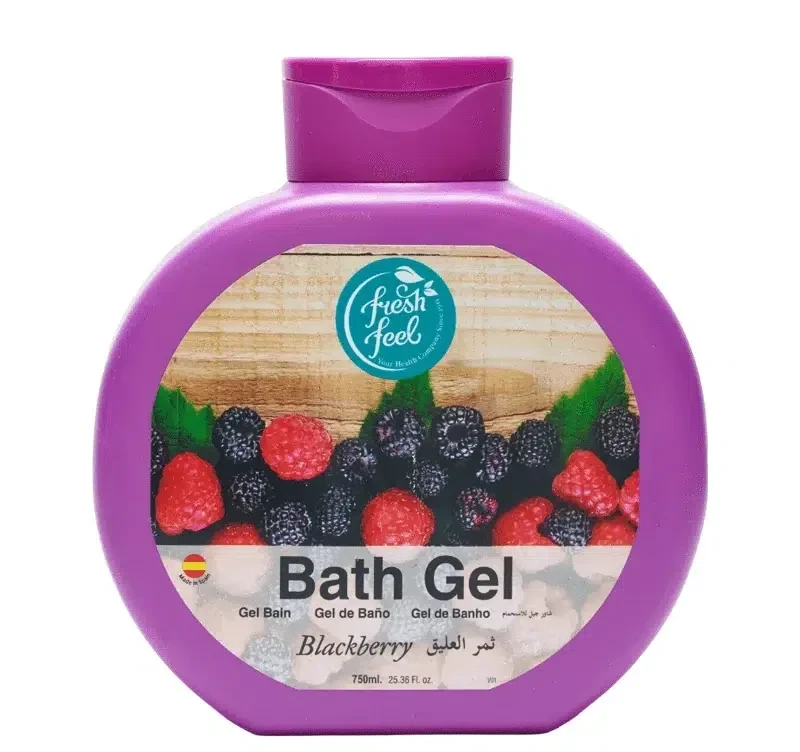 شامپو ژل حمام توت سیاه فرش فیل Fresh Feel مدل Blackberry | حجم 750 میل - فروشگاه اینترنتی ارس درمیس