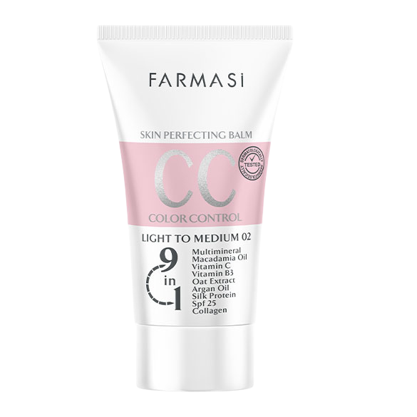 سی سی کرم 9 در 1 فارماسی Farmasi مدل Light To Medium شماره 02 | حجم 50 میل - فروشگاه اینترنتی ارس درمیس