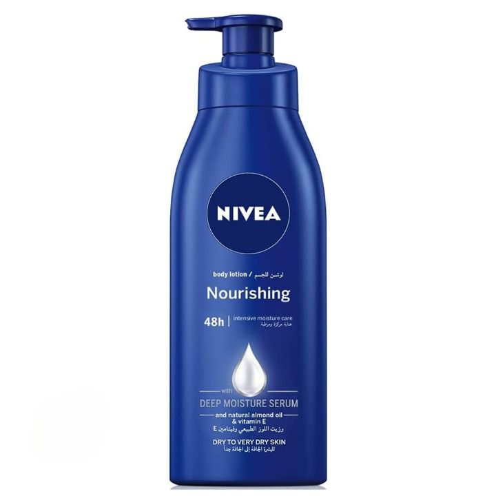 لوسیون مغذی بدن نیوآ Nivea مدل Nourishing مناسب پوست‌ خشک تا خیلی خشک | حجم 400 میل - فروشگاه اینترنتی ارس درمیس