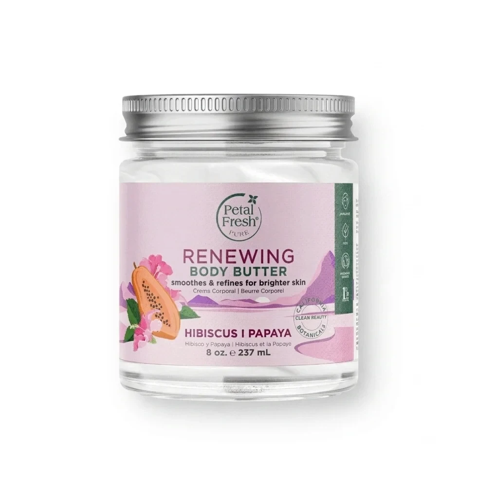 کره بدن مغذی هیبیسکوس و پاپایا پتال فرش Petal Fresh مدل Renewing | حجم 237 میل - فروشگاه اینترنتی ارس درمیس