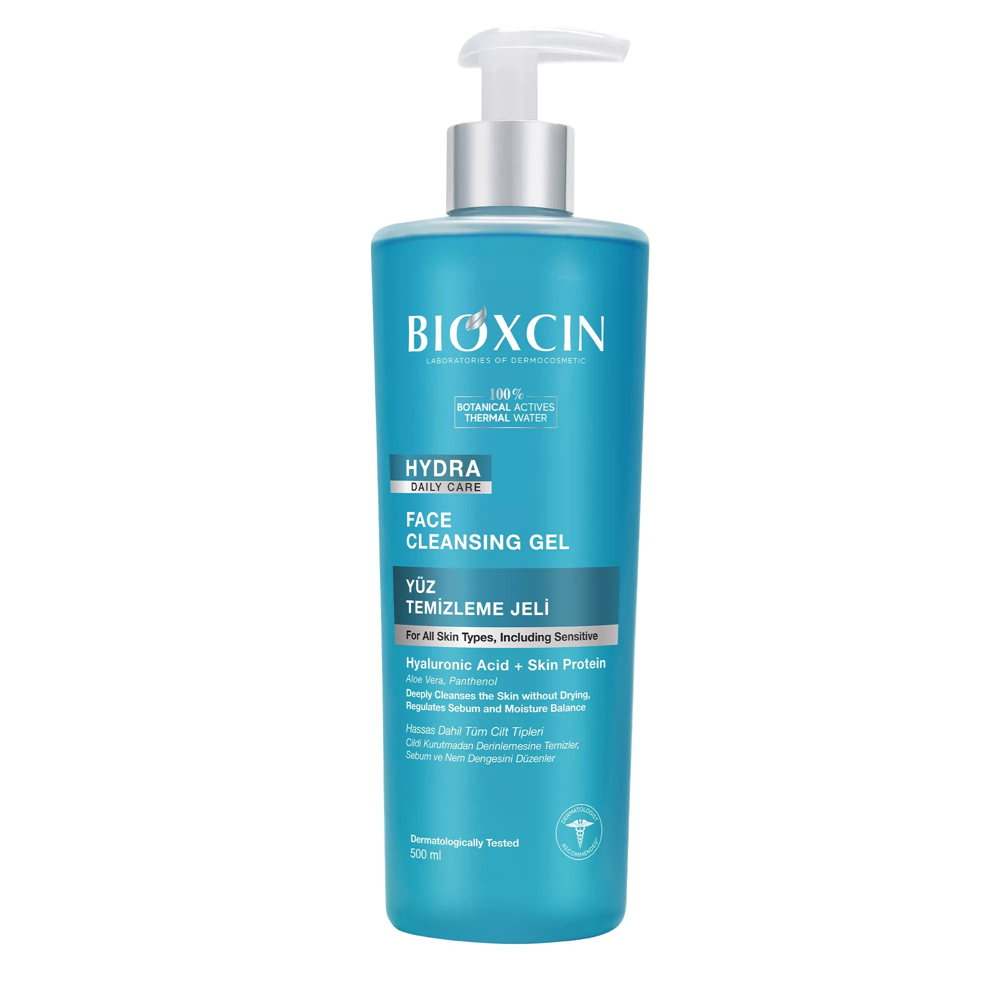 ژل شستشوی صورت آبرسان بیوکسین مدل Hydra | حجم 500 میل - فروشگاه اینترنتی ارس درمیس