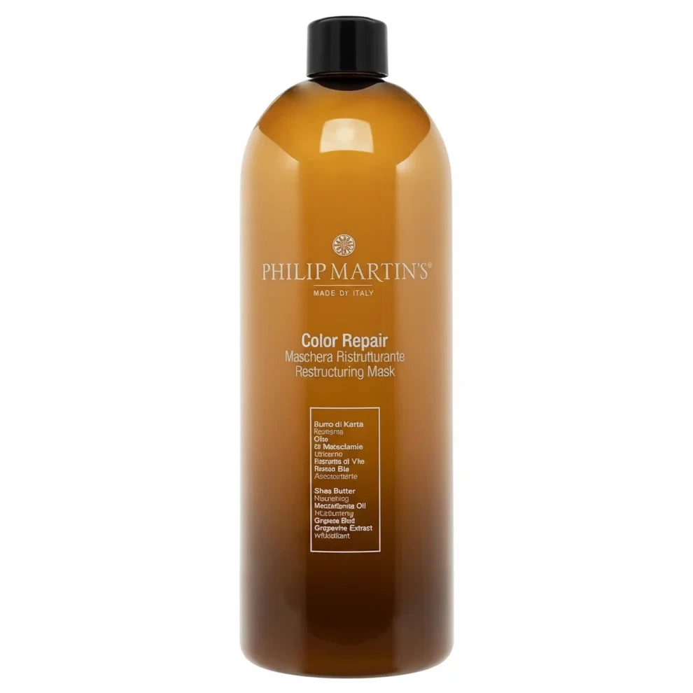ماسک ترمیم و بازسازی کننده موهای رنگ شده فیلیپ مارتینز Philip Martin’s مدل Color Repair | حجم 1000 میلی‌لیتر - فروشگاه اینترنتی ارس درمیس