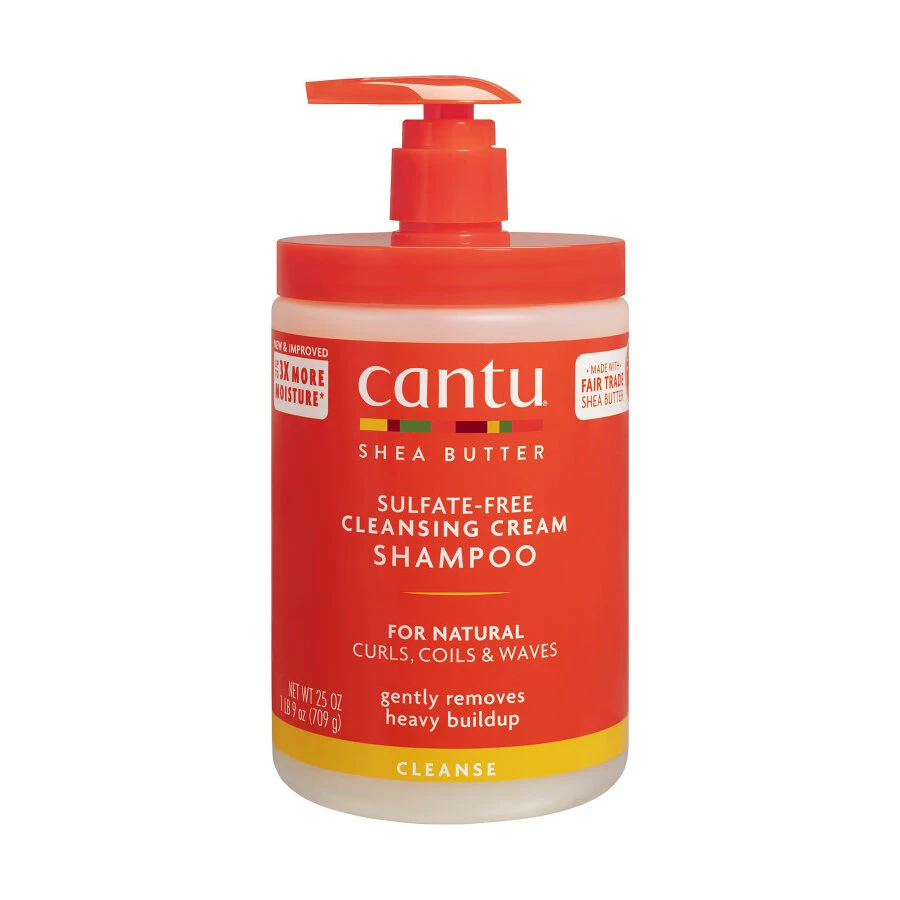 شامپو پاک کننده شی باتر کنتو Cantu - بدون سولفات و مناسب موهای فر | حجم 709 گرم - فروشگاه اینترنتی ارس درمیس