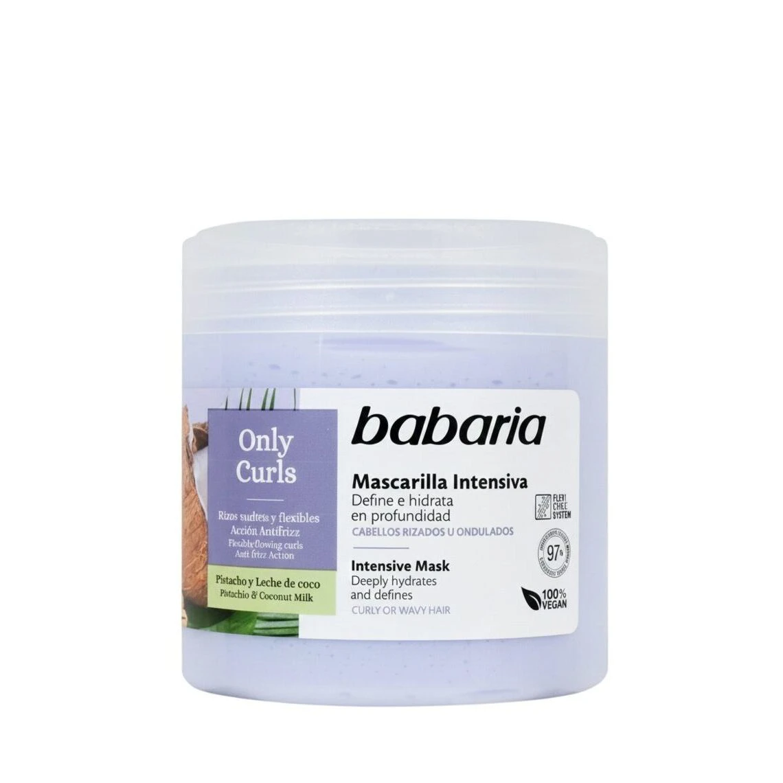 ماسک آبرسان و ضد وز موهای فر باباریا مدل Only Curls - مناسب موهای فر و مجعد | حجم 400 میلی‌لیتر - فروشگاه اینترنتی ارس درمیس