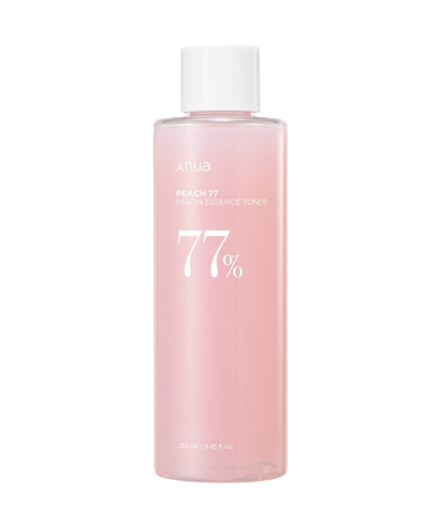 تونر اسنس آبرسان و ضد لک هلو و نیاسینامید آنوا Anua مدل Peach 77 | حجم 250 میل - فروشگاه اینترنتی ارس درمیس