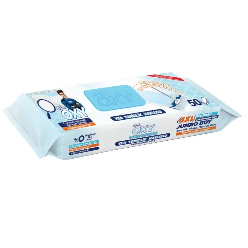 دستمال تی مستر اکسی Mr.OXY- بسته 50 عددی - فروشگاه اینترنتی ارس درمیس