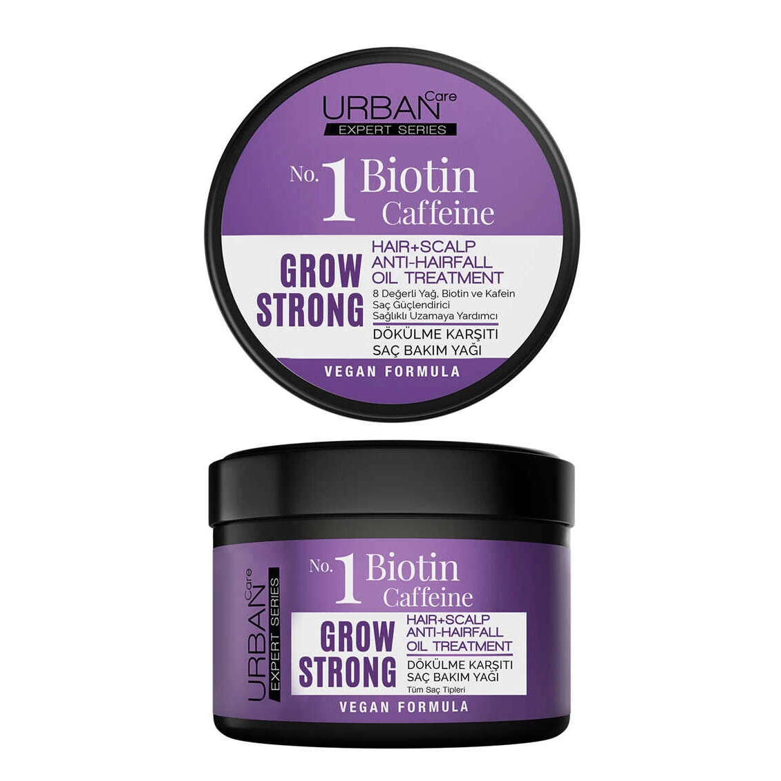 روغن تقویت کننده و رشد دهنده مو اربن کر مدل Grow Strong - حاوی بیوتین و کافئین | حجم 240 میل - فروشگاه اینترنتی ارس درمیس