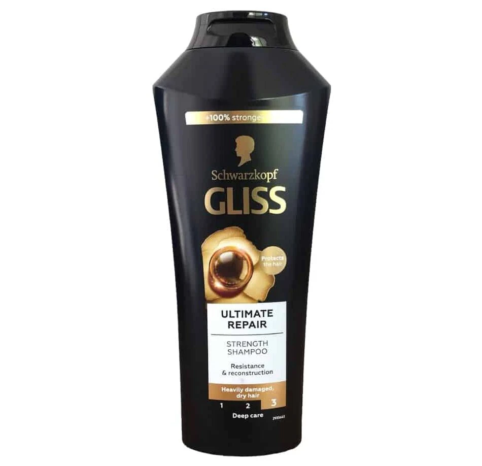 شامپو ترمیم کننده مو گلیس Gliss مدل Ultimate Repair - مناسب موهای ضعیف و آسیب‌دیده | حجم 400 میلی‌لیتر - فروشگاه اینترنتی ارس درمیس