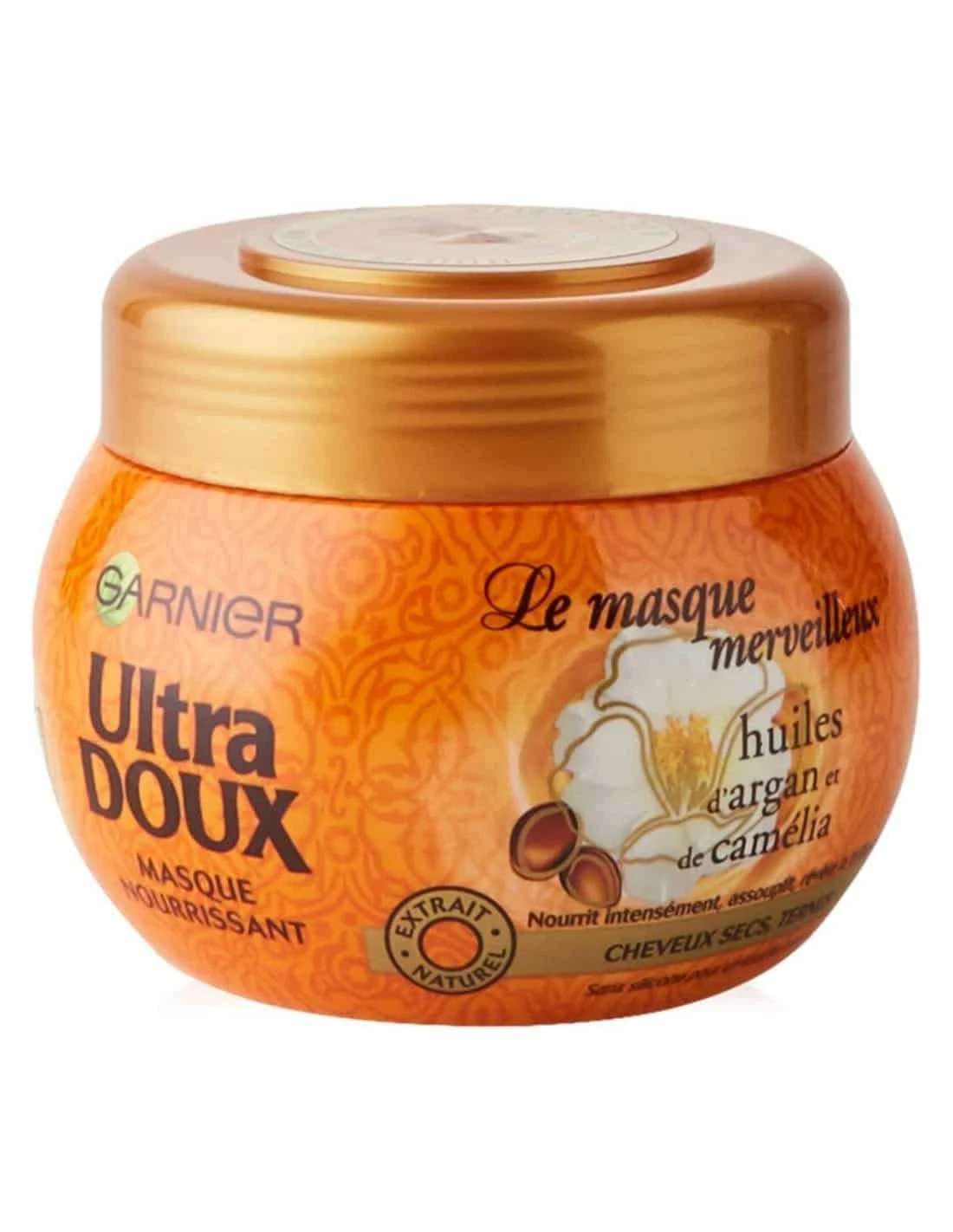 ماسک مو گارنیر حاوی روغن آرگان و کاملیا مدل Ultra Duox موهای خشک و آسیب‌دیده | حجم 300 میل (اصل فرانسه) - فروشگاه اینترنتی ارس درمیس