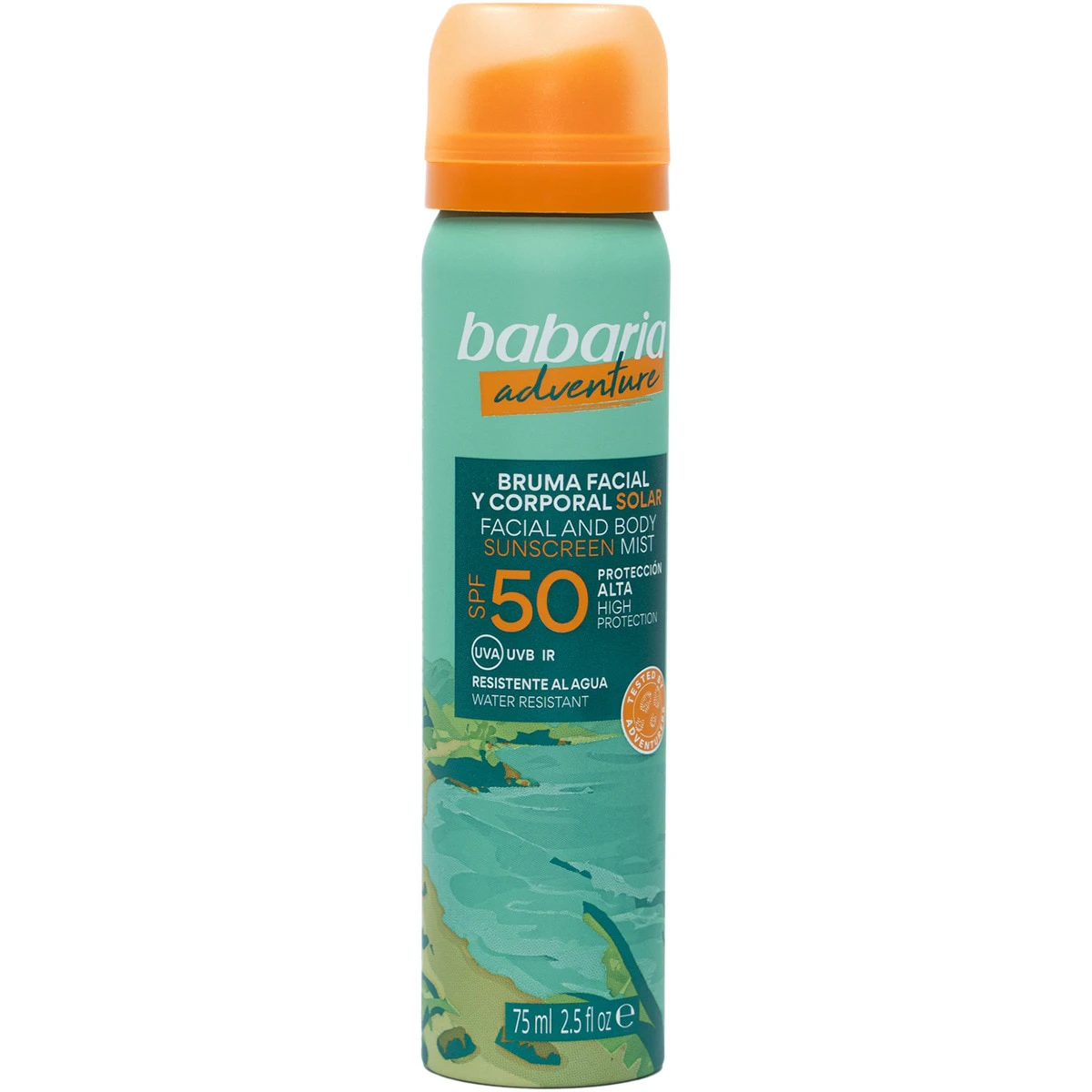 اسپری ضد آفتاب صورت و بدن باباریا مدل Adventure - با SPF 50 | حجم 75 میلی‌لیتر - فروشگاه اینترنتی ارس درمیس