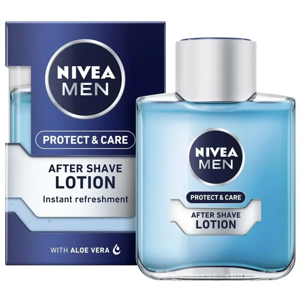 لوسیون افترشیو مردانه نیوآ Nivea مدل Protect And Care | حجم 100 میل - فروشگاه اینترنتی ارس درمیس
