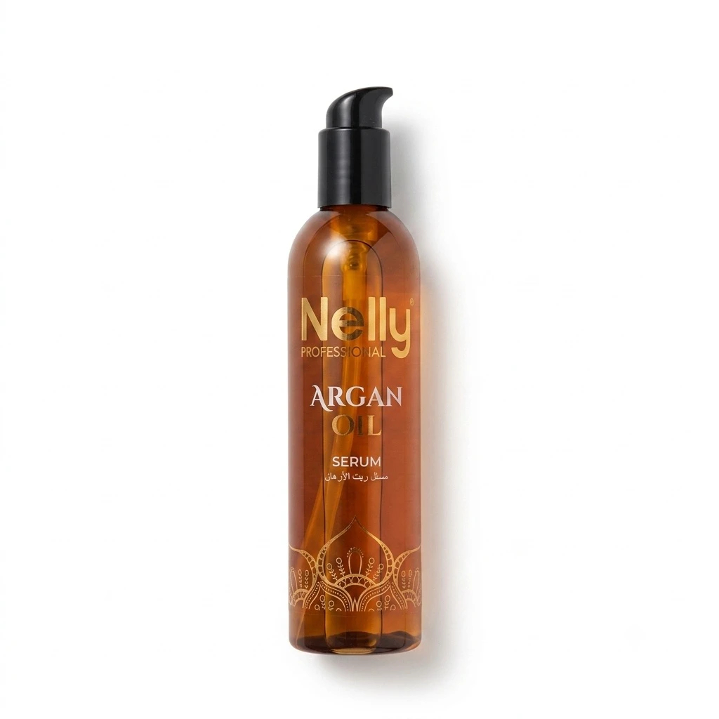 سرم مو آرگان نلی پروفشنال Nelly Professional مدل Argan Oil | حجم 300 میل - فروشگاه اینترنتی ارس درمیس