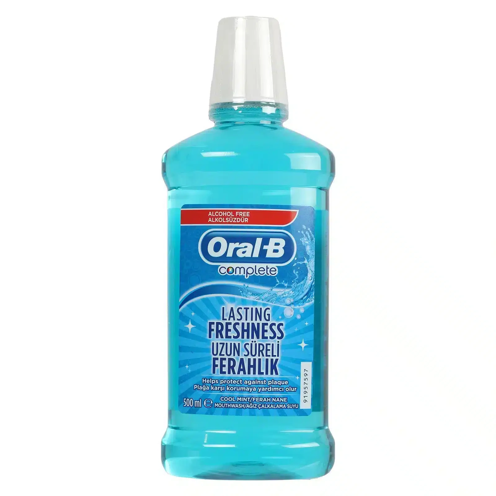 دهان شویه بدون الکل اورال بی مدل Lasting Freshness | حجم 500 میل - فروشگاه اینترنتی ارس درمیس