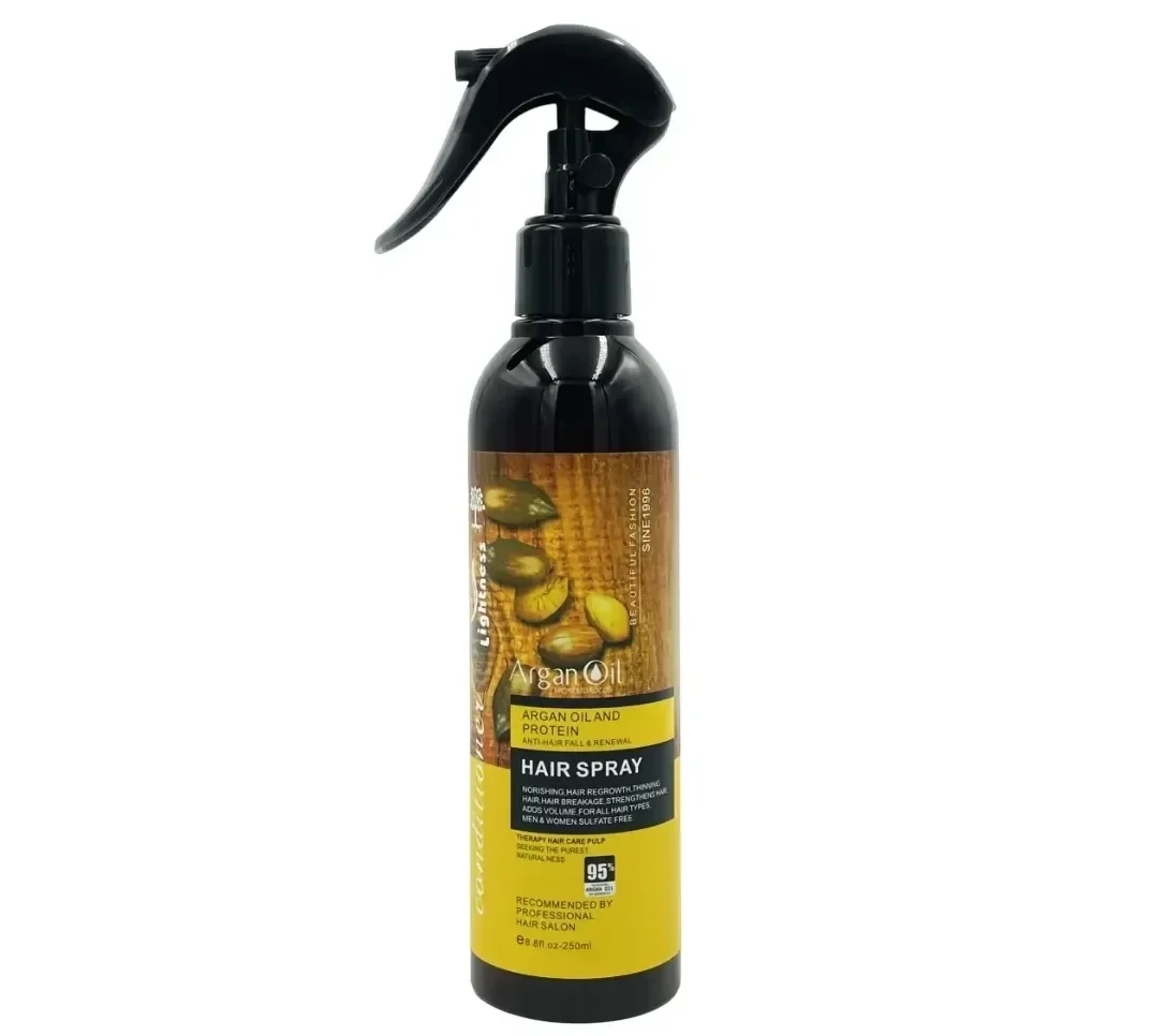 اسپری دوفاز مو لایتنس Lightness - حاوی روغن آرگان و پروتئین - ضد ریزش، احیاکننده و محافظ حرارتی مو | حجم 250 میلی‌لیتر - فروشگاه اینترنتی ارس درمیس