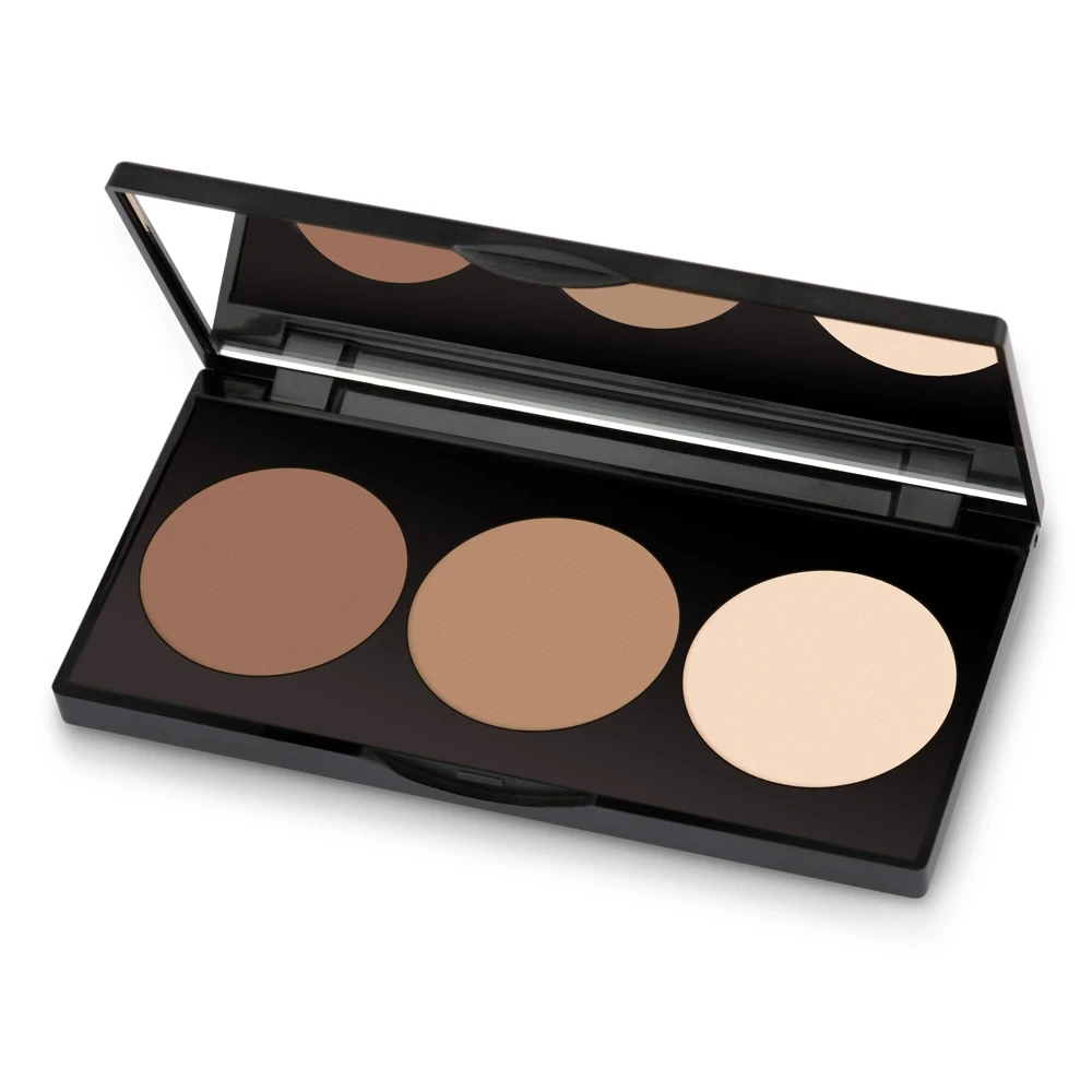 پالت پودری سه رنگ کانتورینگ گلدن رز مدل Contour Powder Kit - فروشگاه اینترنتی ارس درمیس