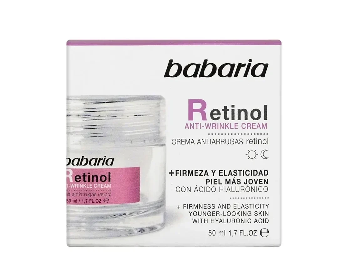 کرم ضد چروک و جوانساز رتینول باباریا Babaria مدل Retinol | حجم 50 میل - فروشگاه اینترنتی ارس درمیس