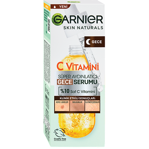 سرم شب روشن کننده ویتامین C گارنیر Garnier | حجم 30 میل - فروشگاه اینترنتی ارس درمیس