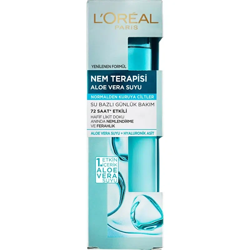 سرم آبرسان لورآل L'Oréal حاوی عصاره آلوئه ورا مناسب پوست های نرمال تا خشک | حجم 70 میل - فروشگاه اینترنتی ارس درمیس