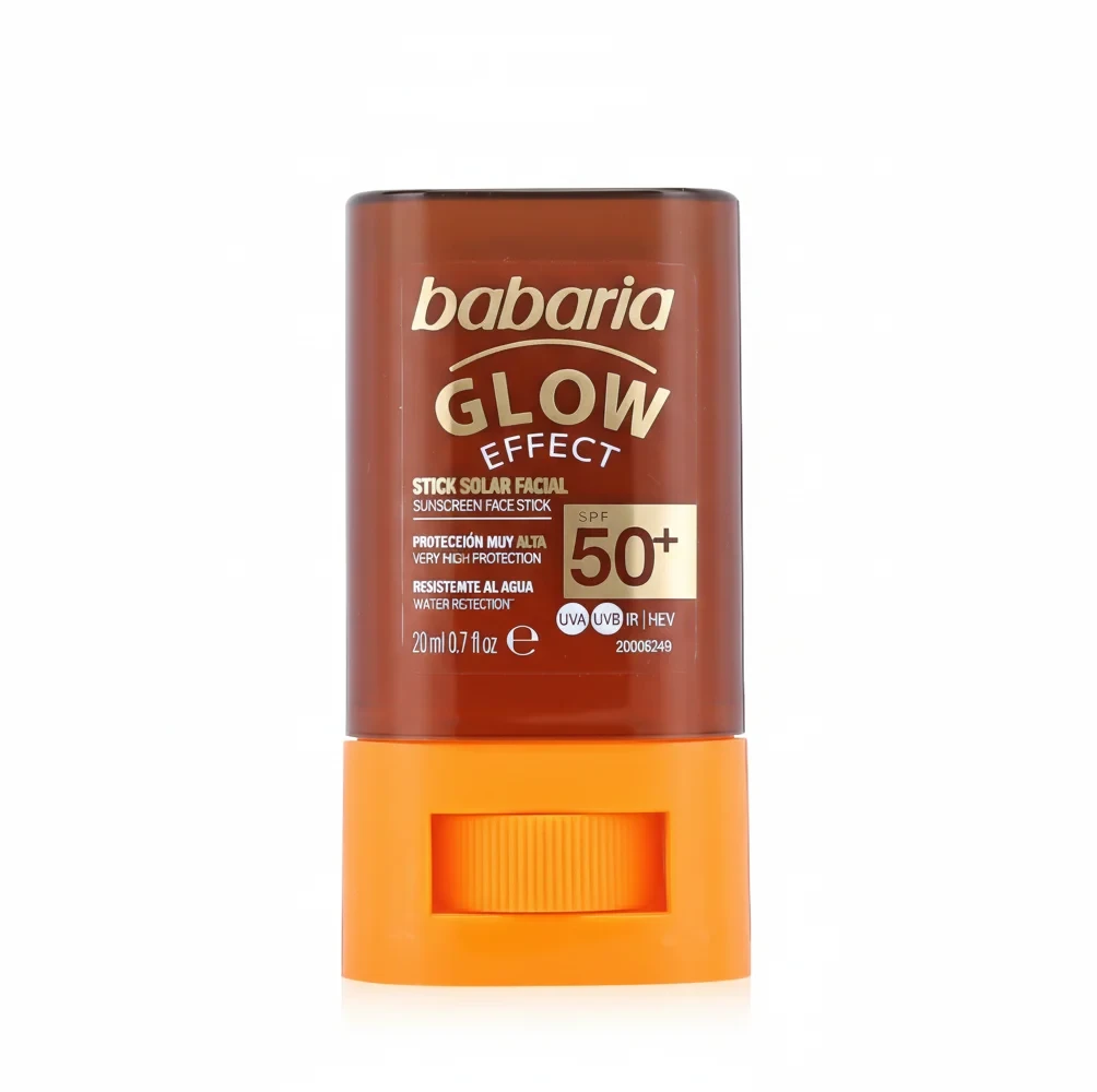 ضدآفتاب استیکی صورت باباریا مدل Glow با SPF 50 - مقاوم در برابر آب | حجم 20 میلی‌لیتر - فروشگاه اینترنتی ارس درمیس