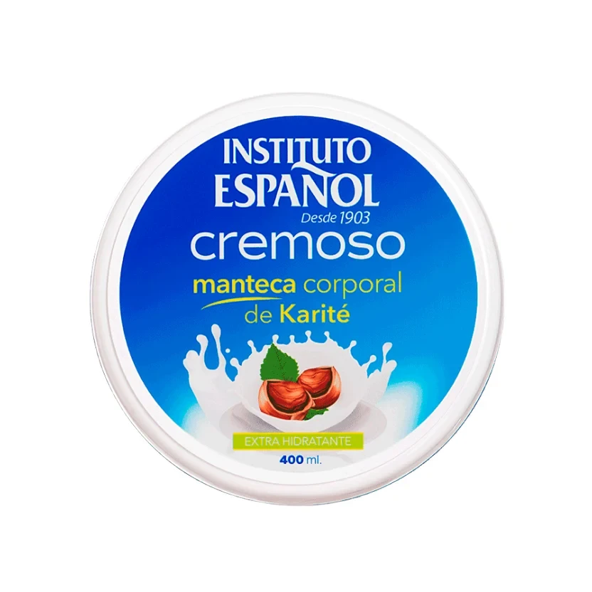 کرم مرطوب کننده بدن پروتئین شیر و فندق اسپانول Instituto Español - پوست‌های خشک و حساس | حجم 400 میل - فروشگاه اینترنتی ارس درمیس