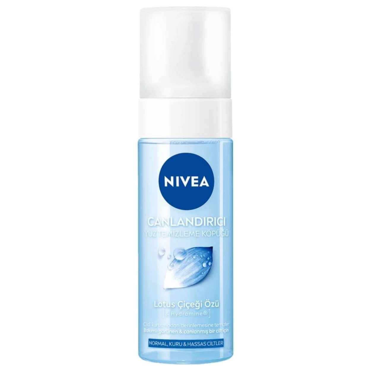 فوم شستشوی صورت نیوآ Nivea مدل Canlandirici - مناسب پوست‌های نرمال، خشک و حساس | حجم 150 میلی‌لیتر - فروشگاه اینترنتی ارس درمیس
