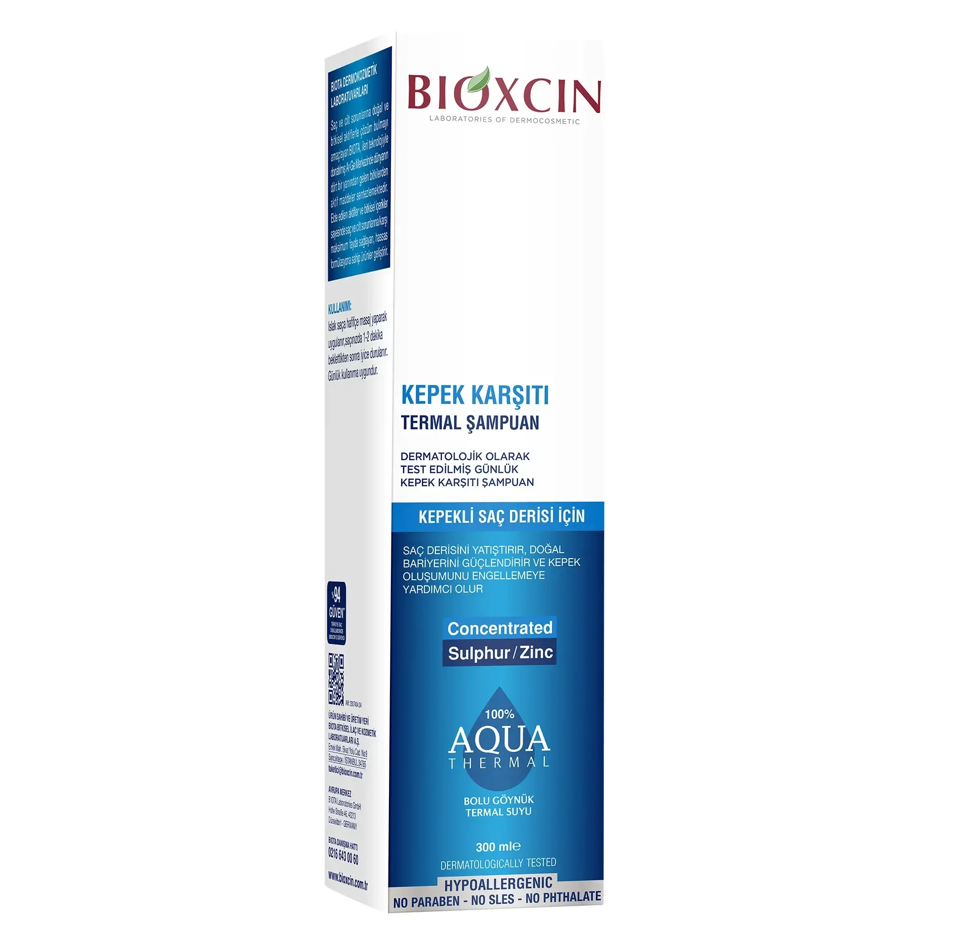 شامپو ضد شوره مو بیوکسین مدل Aqua Thermal | حجم 300 میل - فروشگاه اینترنتی ارس درمیس