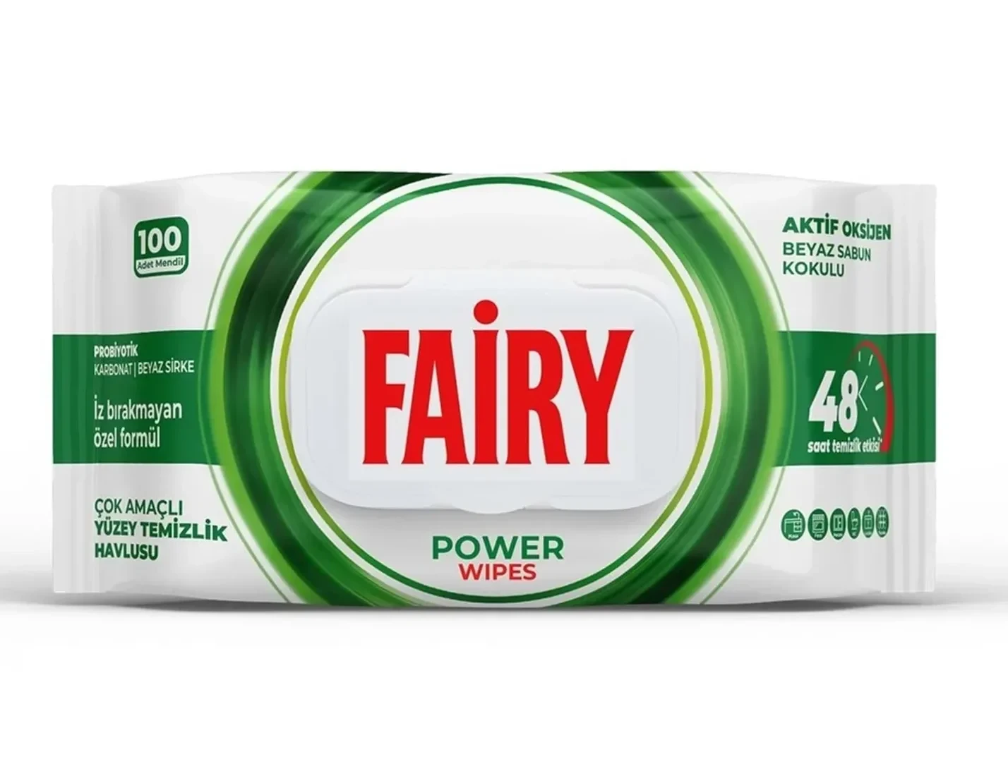 دستمال مرطوب چند منظوره سطوح فیری Fairy مدل Power Wipes | بسته 100 عددی - فروشگاه اینترنتی ارس درمیس